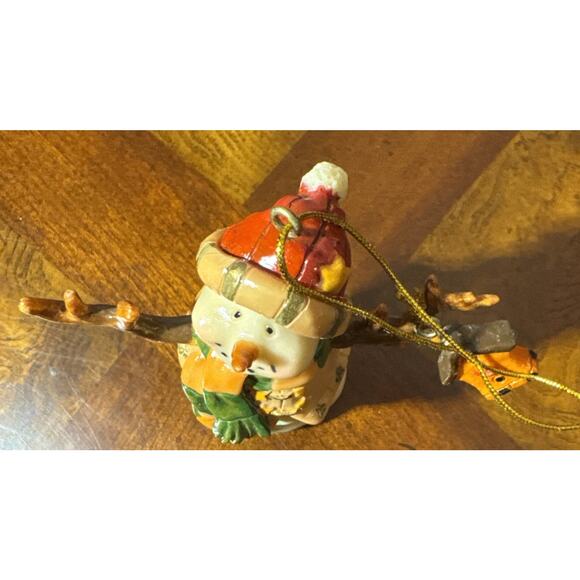 Country Cottage Snowman Christmas Ornament With Birdhouse - Picture 8 of 10